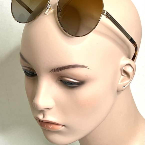TORY BURCH AVIATOR STYLE METAL FRAME SUNGLASSES main image 4